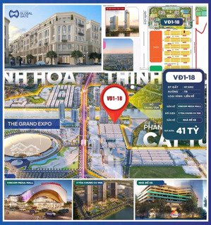 liền kề 97,5m2 đối diện chung cư vị trí kim cương trung tâm vinhomes cổ loa - 41 tỷ