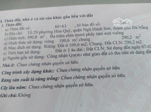 bán đất tại đường mai đăng chơn, hòa quý, ngũ hành sơn, đà nẵng, 1,599 tỷ, 106m2 hot