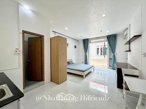 siêu hot! cho thuê căn hộ studio balcony 35m2 full nội thất 4ng3xe thoáng mát ngay mặt tiền hbk