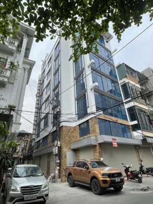 cho thuê nhà đường trần vỹ, mai dịch, cầu giấy 75m2, 7 tầng, thông sàn thang máy. giá 62tr/th