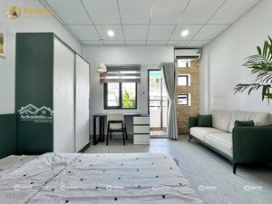 cho thuê căn hộ 1pn ban công - giặt riêng - full nội thất sịn - tân bình khu bàu cát