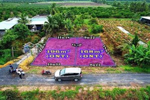 đất thổ cư view kênh thạnh hòa, bến lức, long an. lô 168m2 giá 400 triệu. sổ đầy đủ sang tên ngay