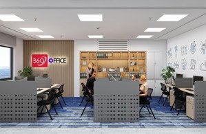 cho thuê văn phòng trọn gói full nội thất. dt 8m2 - 60m2. mặt đường cộng hòa