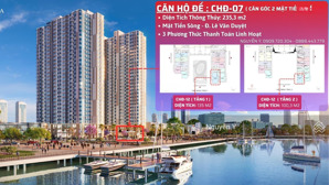 bán căn hộ đế mặt sông hàn toà peninsula căn góc 2 tầng 2 mặt tiền, 273.5m2, sơn trà, đà nẵng