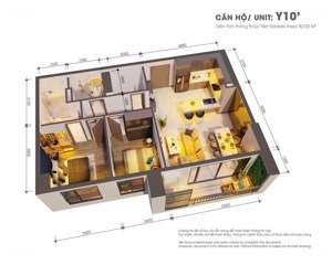 chỉ còn 2 căn cuối cùng căn hộ 2pn 82m² tại the glory
