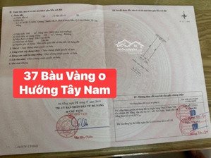bán đất mặt tiền bàu vàng 6, đường 7m5