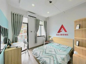 cho thuê căn hộ q1 1 phòng ngủ, ban công - vòng xoay điện biên phủ, gần hồ con rùa