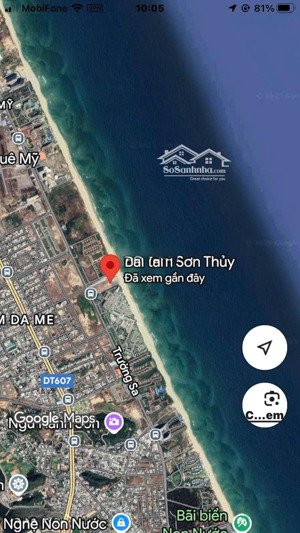 bán đất đường minh mạng gần ngay bãi tắm sơn thuỷ, ngũ hành sơn , dt: 200m2, giá bán; 23,5 tỷ