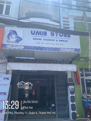 bán nhà mặt tiền 133 bình phú, q6. dt: 4x20m. 5 tầng. giá bán: 25 tỷ. lh: đạt