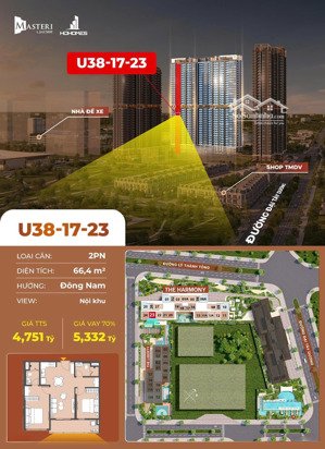 bán chung cư ký mới cdt 66,4m2 tại ocean park 1