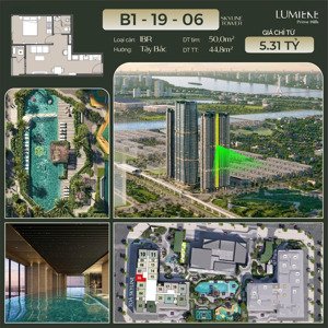 căn hộ 1pn + rẻ nhất thị trường - toà skyline | lumière prime hills - cổ loa