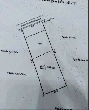 đất + kho. thủ dầu một bình dương 1494mv 13,5 tỷ 9,04 triệu/m2, 1494m2 dx087