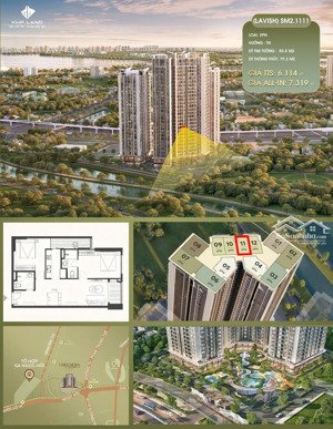 sm2.1111 căn hộ số đẹp, trục đẹp duy nhất tại greenera southmark