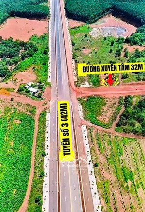 bán đất mặt tiền xuyên tâm ngã tư tuyến 3, đồng phú vị trí vàng chỉ 495 triệu!
