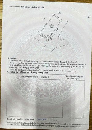 bán đất thôn gia tân, quang minh, mê linh, hn. lô góc, mặt tiền kinh doanh. dt 54m, giá 3,7 tỷ.