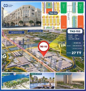 bán biệt thự tại vinhomes global gate, giá siêu hời 27 tỷ, 80m2, gần nhà để xe, chung cư