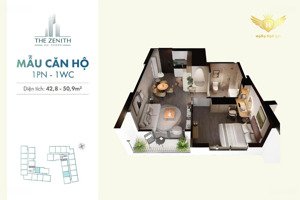 bán căn hộ 1pn cao cấp the zenith hải phòng- suất mua sớm với nhiều ưu đãi ngập tràn