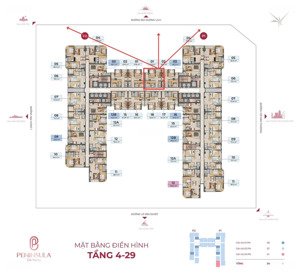 hot! căn hoa hậu penthouse tầng 30 view biển mỹ khê, độc quyền từ cđt peninsula