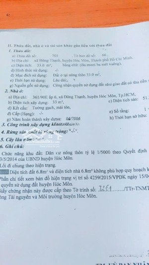 nhà có sổ riêng gần chợ đông thạnh 4x11