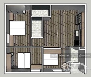 căn hộ trung rice, tây nam linh đàm 67m² 3pn2vs full nội thất mới ban công đông nam 4.95 tỷ