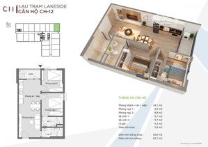 căn hộ căn góc tầng cao 2 ngủ dt56,9m ori garden view biển & hồ bàu tràm, full nội thất chỉ 2.1 tỷ