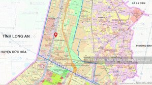 đất nền 500m² mặt tiền đường thanh niên, nối tỉnh lộ 10 và ql22, 300m² thổ cư, 10x50m, giá 8 tỷ tl
