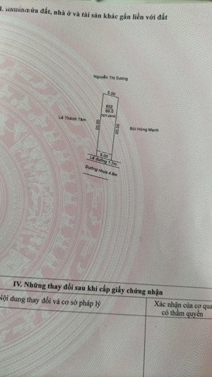 đất mặt tiền hẻm 93, nguyễn thái bình, dt: 5x20, thổ cư: 90, đường 7m, lh: mr. toàn