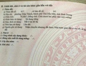 đất hiệp thành 4.8 x 19.5 thổ cư 100% 2,5 tỷ27 triệu/m²92.6 m² đất hiệp thành