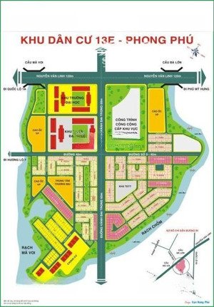 bán căn nhà phố kdc 13e intresco nguyễn văn linh bình chánh 100 m² đối diện công viên