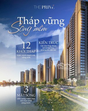 chính thức nhận booking từ cđt căn hộ the privé quận 2, kiệt tác kiến trúc, ưu đãi độc quyền