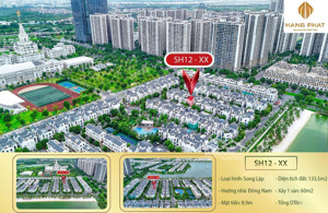 bán biệt thự song lập san hô - hướng đông nam, vị trí trung tâm