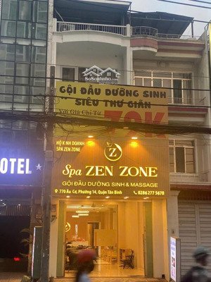 bán nhà mtkd âu cơ, tân bình - dt 4.1x26m, nở hậu 4.66m - 4 tầng - giá 19 tỷ