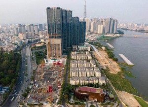 bán biệt thự vinhomes ba son, căn góc, dtcn: 437.5m2 đất, hầm, 4 tầng, dt 20*22.5m, mới 100%