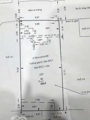 khuôn chdv 158 tr/m2 nguyễn gia trí sau lưng dh ngoại thương 9x25m ctxd hầm 7 tầng g