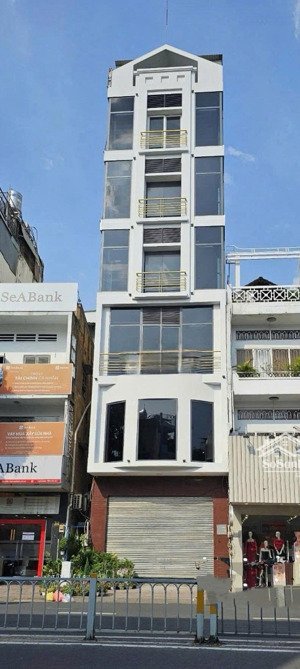 cho thuê tòa nhà mặt tiền lê văn sỹ, phường 14, quận 3 diện tích 99m2 hầm 6 lầu st giá 180tr