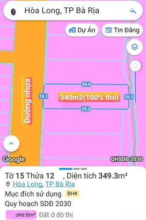 chính chủ bán nhanh đất biệt thự 330 m2 lan anh 4, tam long, hcm