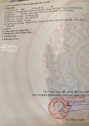 bán lô đất hẻm ô tô đường mai xuân thưởng - p. vĩnh hòa - tp. nha trang