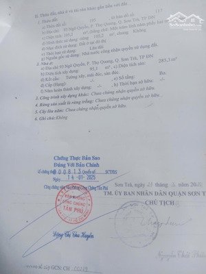 bán nhà 3 tầng mặt tiền đường ngô quyền. 11 phòng, mặt tiền 7m. đang cho thuê 30tr/ tháng