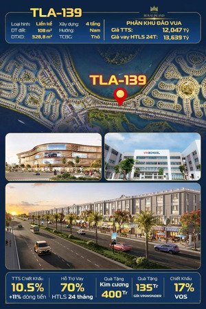 tla-139 siêu phẩm shophouse mặt đường tương lai vinhomes royal island giá 12 tỷ