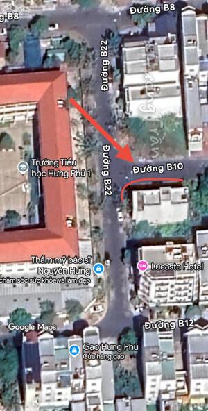 7 tỷ - BÁN NỀN GÓC 2 MẶT TIỀN ĐƯỜNG B22 & B10, KDC HƯNG PHÚ 1 - Đối diện trường tiểu học Hưng Phú