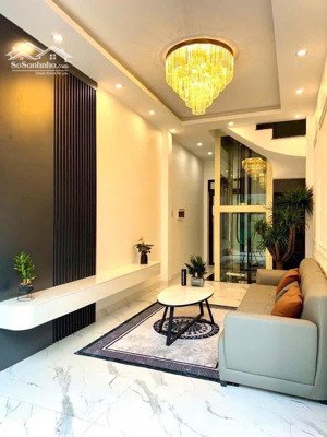 nhà mới đẹp, thang máy xịn, ô tô vào nhà.