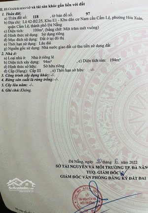 bán nhà 2 tầng đường lê thận, hoà xuân, đà nẵng(cách chợ hoà xuân 100m)