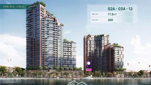 căn 2pn/77.8m2 giá 5.977 tỷ cao từ mặt đất đến căn hộ 16m view sông hàn, dự án sun symphony