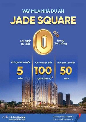 bảng hàng ngoại giao dự án jade square giá tốt nhất, chiết khấu đến 13.5%, htls 0% 2 năm