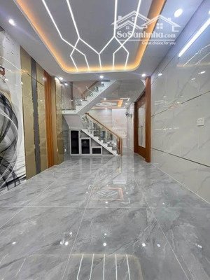 siêu phẩm nhà 4 lầu sân thượng 4 x 14m2 hẻm 7m xe hơi tránh nhau gò dầu giá 6.9 tỷ lh 