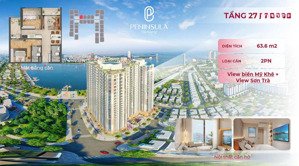 hot bán căn hộ view biển peninsula đà nẵng, sổ hồng vĩnh viễn, chỉ trả trước 30%