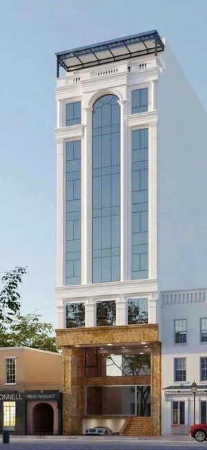 bán toà building mp nguyễn thị định, dt 110 x 8 tầng , 1 hầm , mt 7,5m , pccc, gpxd , doanh thu 200