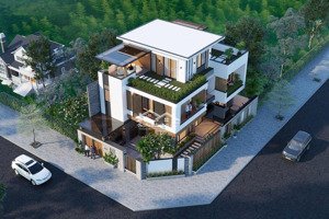 cho thuê mbkd vip hoàng mai. biệt thự góc 400m2 4 tầng+hầm kv đông dân, kinh doanh da chức năng