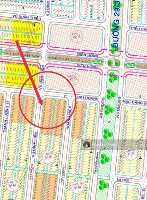 bán đất đường thông vũ đình liên - hòa xuân