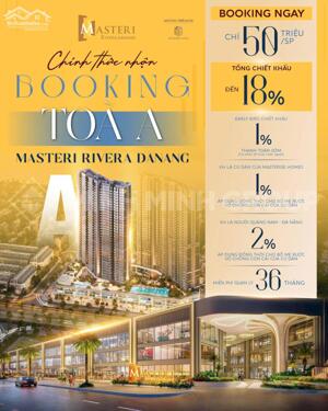 MASTERI-CHÍNH THỨC NHẬN BOOKING TOÀ A VIEW ÔM TRỌN PHÁO HOA, ƯU TIÊN CHỌN CĂN ĐẸP CHỈ VỚI 50 TRIỆU